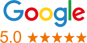 We are 5 star rated on Google